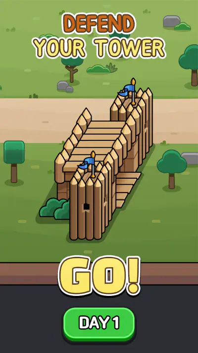 Tiny Warriors Rush - Idle TD screenshot 1