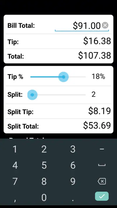 Tip Calculator screenshot 1