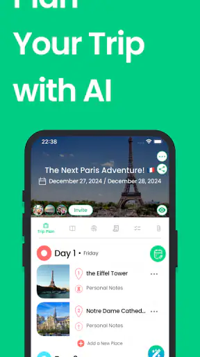 Tourist: AI Trip Planner screenshot 1