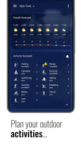 Transparent clock and weather screenshot