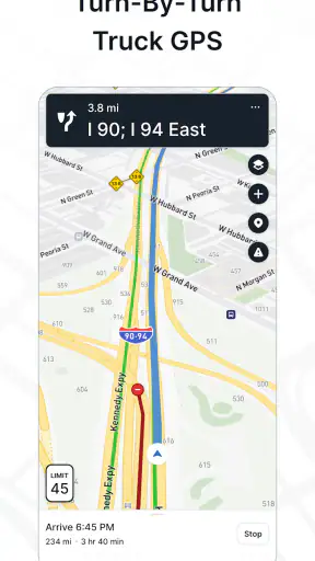 TruckMap - Truck GPS Routes screenshot 1