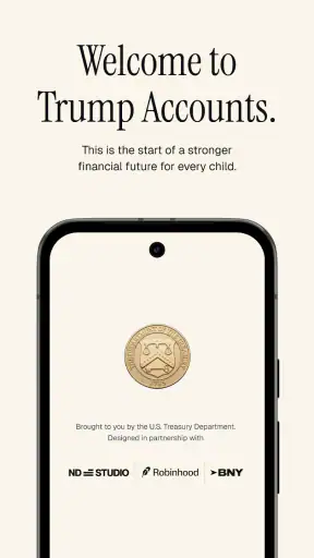 Trump Accounts: Official App screenshot 1