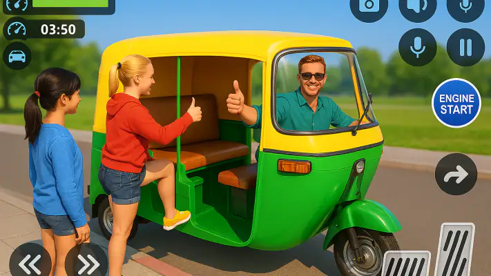 Tuk Tuk Rickshaw - Auto Game screenshot 1