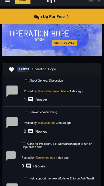 TYT - Home of Progressives screenshot 1
