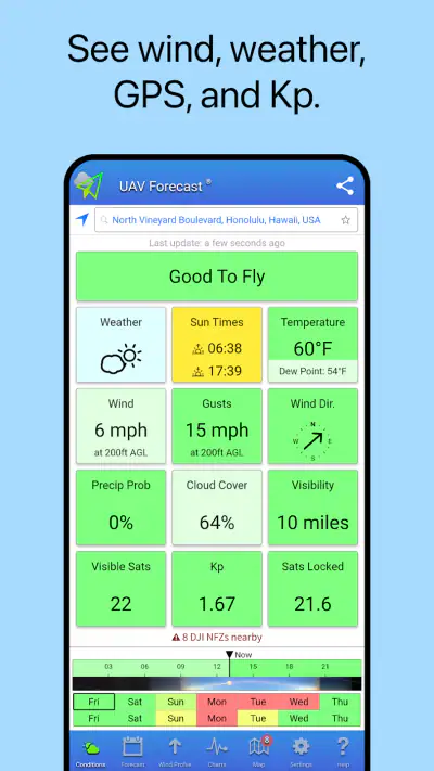 UAV Forecast for Drone Pilots screenshot 1
