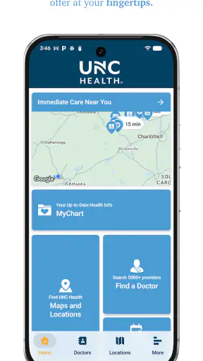 UNC Health screenshot 1