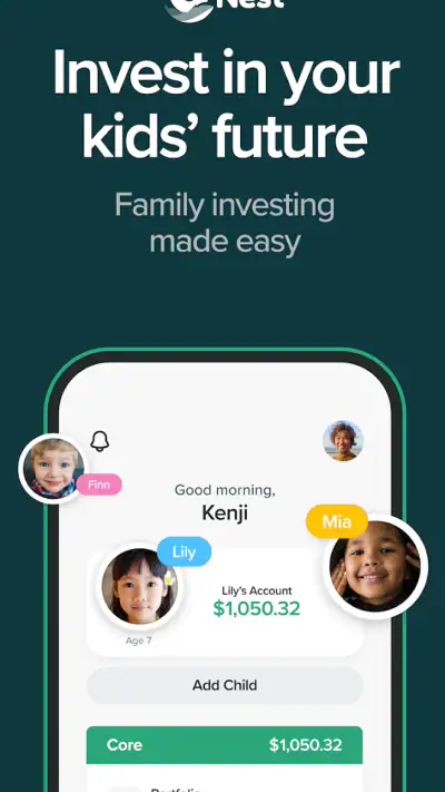 UNest: Invest & Save for Kids screenshot 1