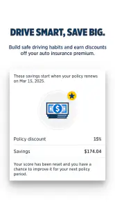 USAA DriveSafe screenshot