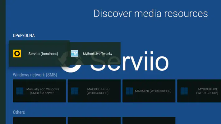 Vimu Media Player for TV screenshot 1