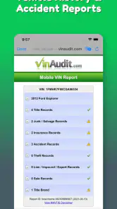 VIN Check Report for Used Cars screenshot