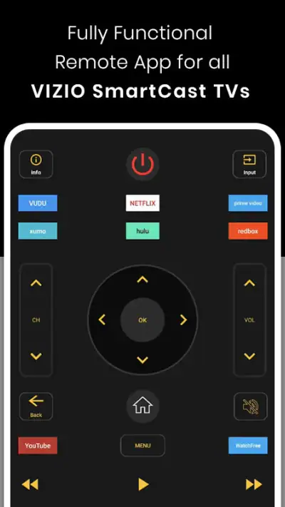 Vizio Smart TV Remote screenshot 1