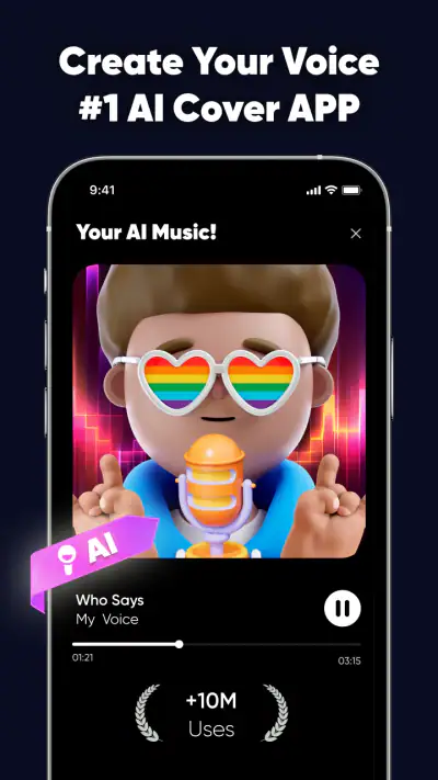 VocalMe Music: AI Cover Songs screenshot 1