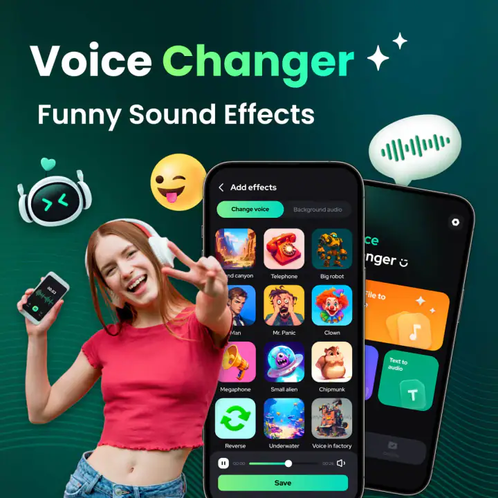 Voice Changer & Sound Effects screenshot 1