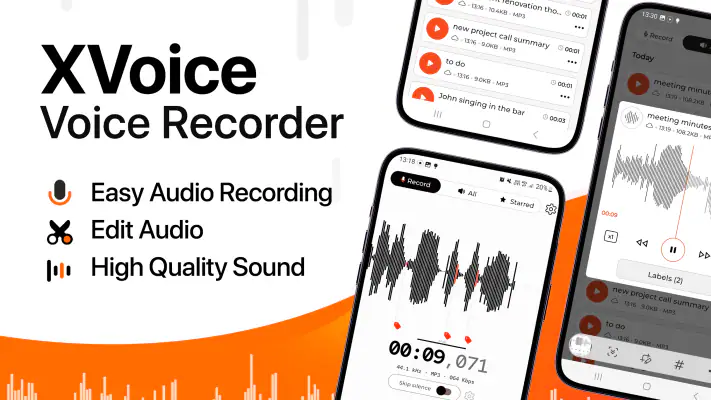 Voice Recorder - XVoice screenshot 1