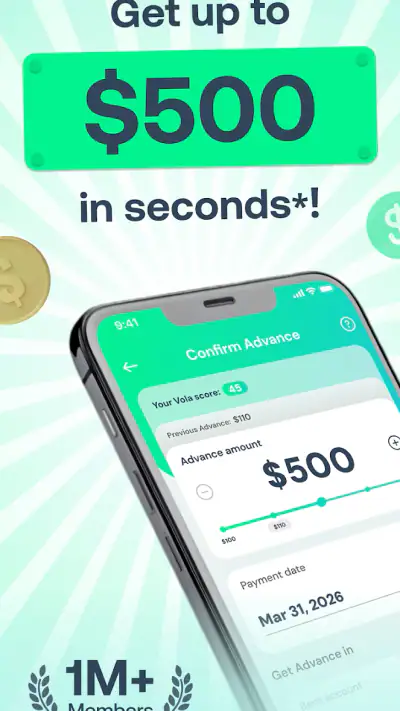 Vola: Cash Advance & Credit screenshot 1