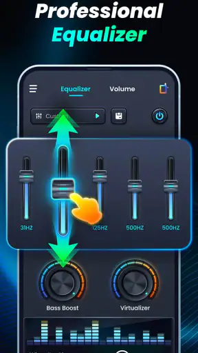 Volume Bass Booster, Equalizer screenshot 1