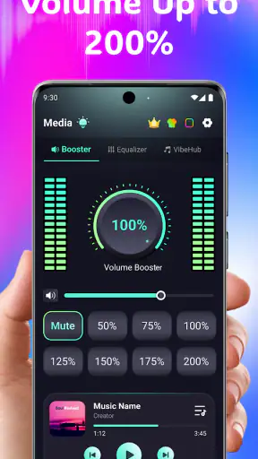 Volume Booster Bass Booster EQ screenshot 1