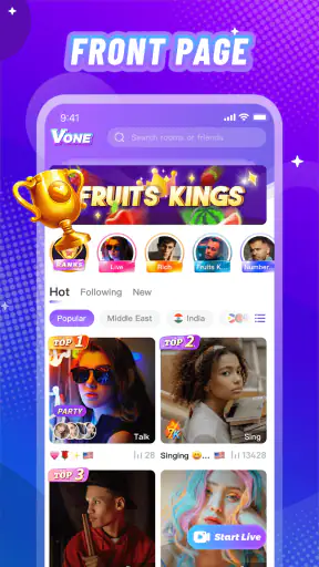 Vone: Live, Video Party & Fun screenshot 1