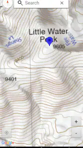 Wasatch Backcountry Skiing Map screenshot