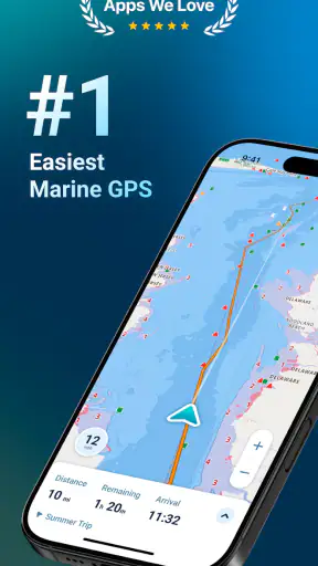 Wavve Boating: Marine Boat GPS screenshot 1