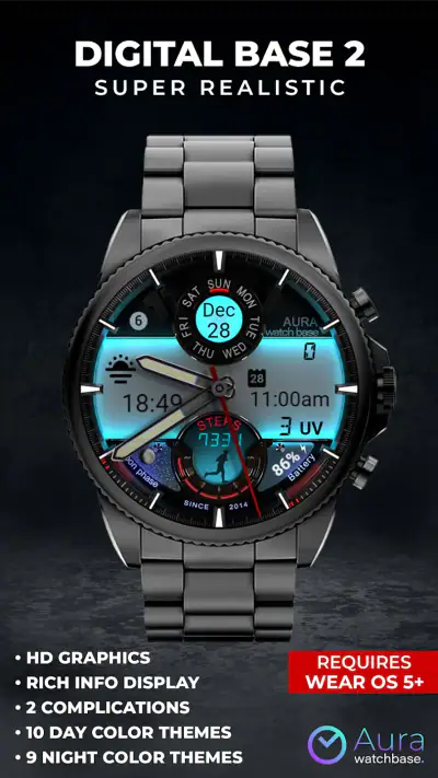 WB Digital Base 2 Watch Face screenshot 1