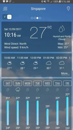Weather app screenshot 1