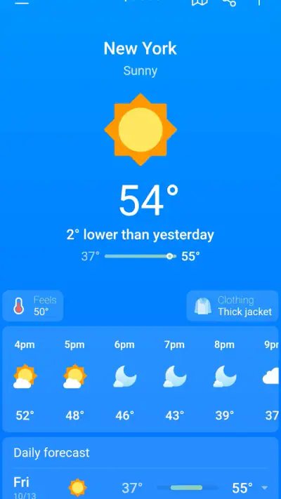 Weather & Clima - Weather Sky screenshot 1