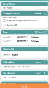 WellSky Personal Care screenshot