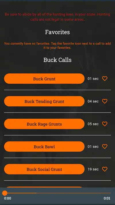 Whitetail Deer Calls Pro screenshot 1