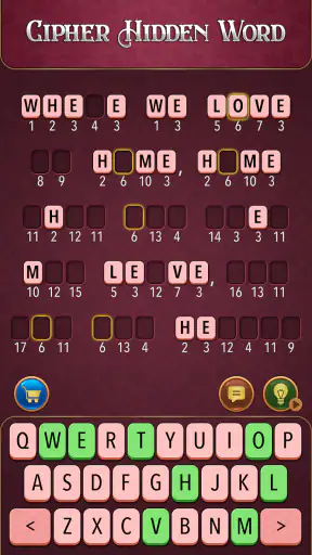 Word Code - Cryptogram Puzzle screenshot 1