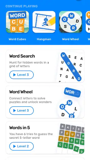 Word Games: CrossWord & Search screenshot 1