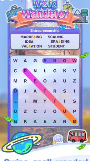 Word Wanderer - win real cash screenshot 1