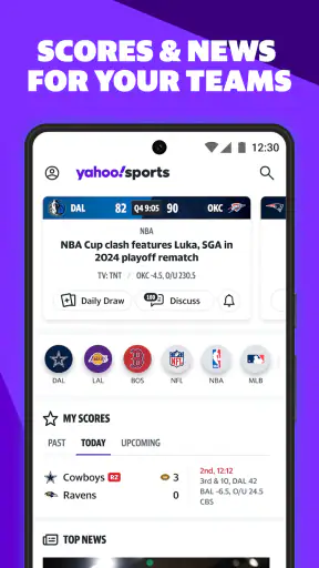 Yahoo Sports: Scores & News screenshot 1