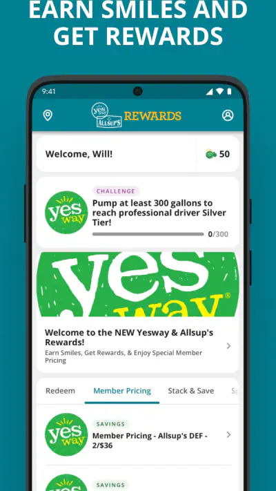 Yesway & Allsup’s Rewards screenshot 1