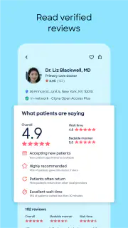 Zocdoc - Find and book doctors screenshot 3