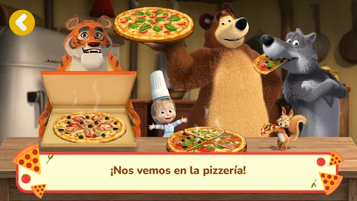 Masha y el Oso Juegos de Pizza screenshot 7