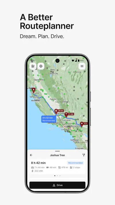 A Better Routeplanner (ABRP) screenshot 1