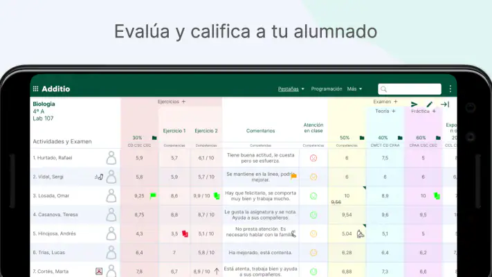 Additio App para profesores screenshot 1