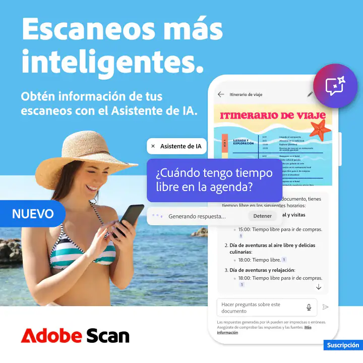 Adobe Scan: Escáner de PDF, IA screenshot 1