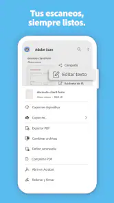 Adobe Scan: Escáner de PDF, IA screenshot