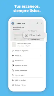 Adobe Scan: Escáner de PDF, IA screenshot 4