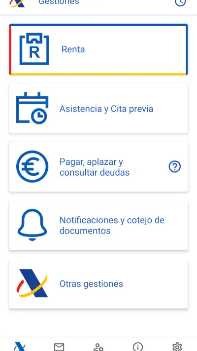 Agencia Tributaria screenshot 1