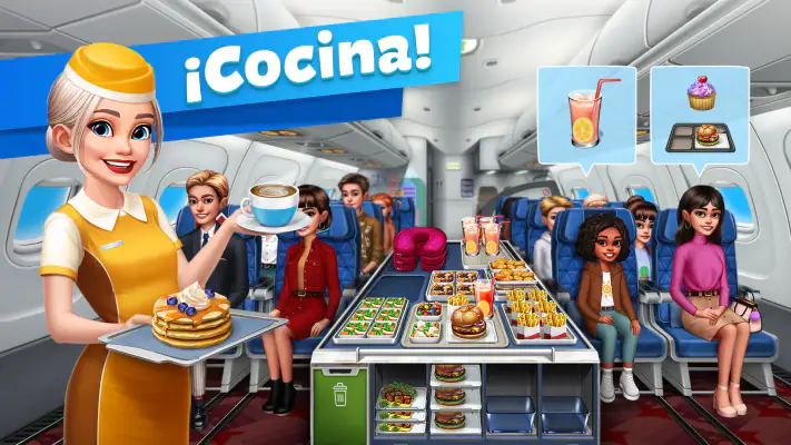 Airplane Chefs: Juegos Cocina screenshot 1
