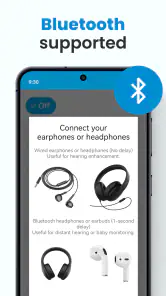 Aplicación de audífonos screenshot