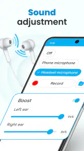 Aplicación de audífonos screenshot