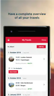 Asistente de viajes Norwegian screenshot 1