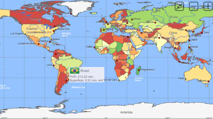 Atlas mundial MxGeo Pro screenshot 1