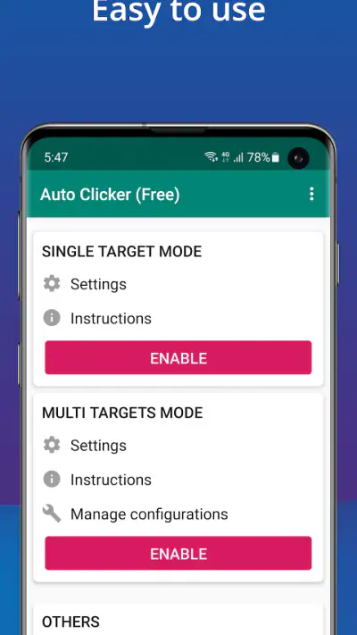 Auto Clicker: Grifo automático screenshot 1