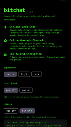 bitchat screenshot 1