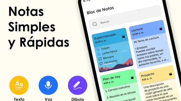 Bloc de notas y listas screenshot 1